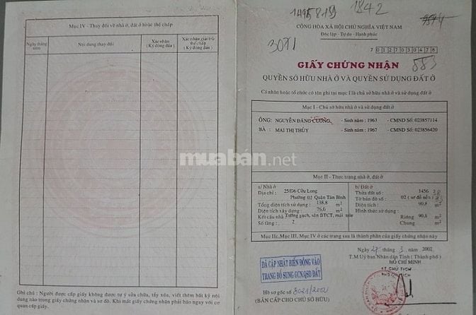 Bán nhà phố 25/D6 Cửu Long, khu VIP gần sân bay Tân Sơn Nhất