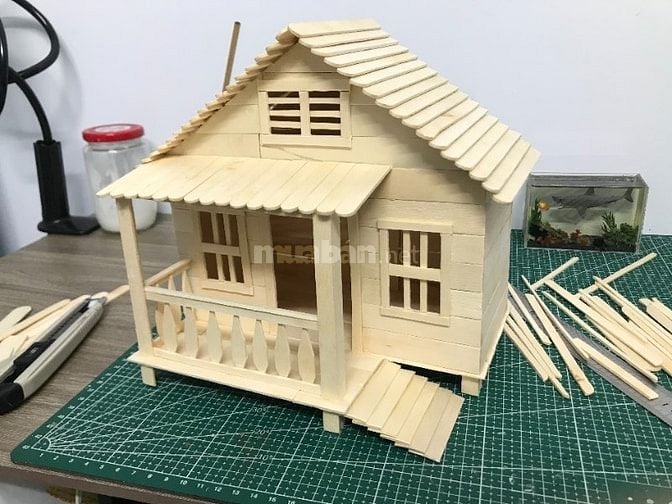  Nhận đặt làm mô hình nhà que kem theo yêu cầu