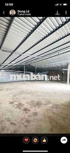 Nhà xưởng mặt tiền 27 x22 đg xe công