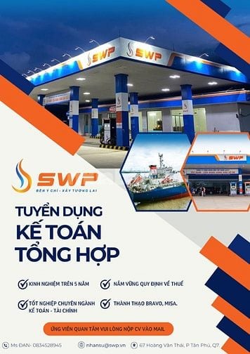 TUYỂN DỤNG KẾ TOÁN TỔNG HỢP LÀM VIỆC QUẬN 7