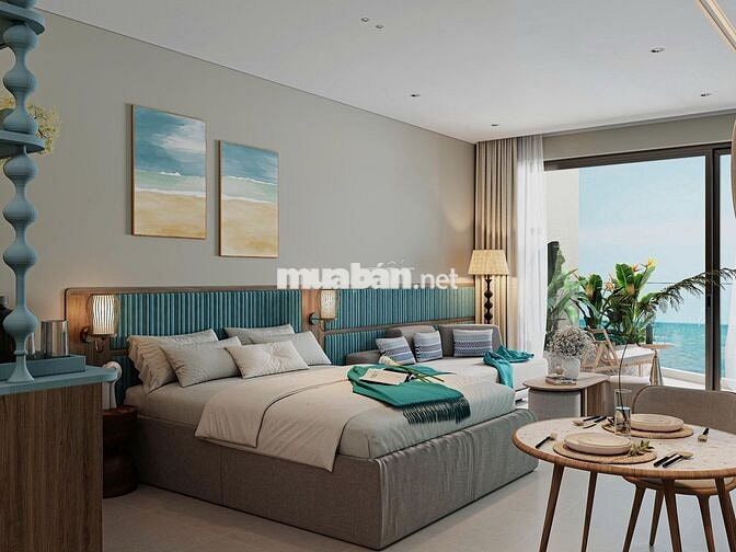 cực hiếm - căn hộ 1PN 44.54m², view 100% hướng biển, nội thất 5 sao