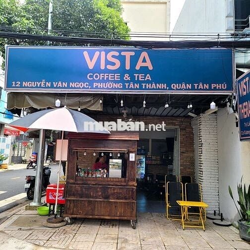 CẦN SANG LẠI MẶT BẰNG KINH DOANH CAFE 2 MẶT TIỀN NGAY QUẬN TÂN PHÚ