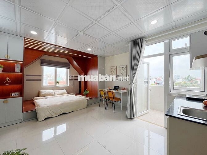 🏡 STUDIO BAN CÔNG LỚN – MÁY GIẶT RIÊNG –CỰC RỘNG 40M² – ĐẶNG THÙY TRÂM