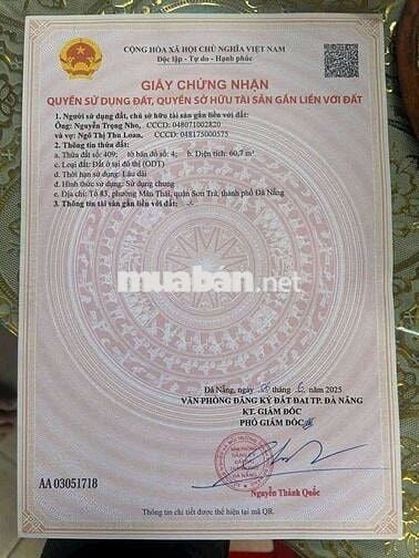 🧧🧧🧧Đất Kiệt Ngô Quyền Cách Đường 20m 
Diện Tích : 61m ngang 5m 🐥t