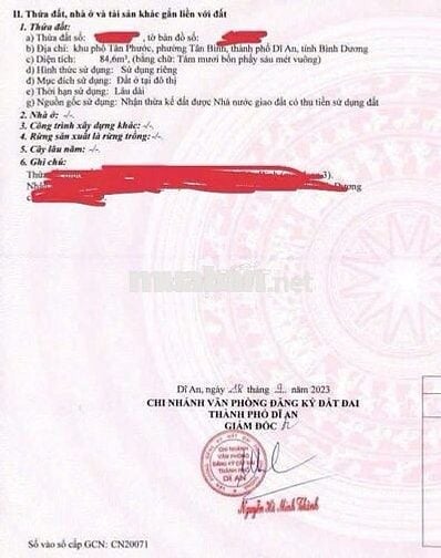 Nhanh Tay Sở Hữu Ngay Lô Đất Siêu Đẹp, Đường N5, Dĩ An, 1ty270tr, 84m2