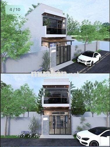 Ô Tô Đậu Ngày Đêm - 76M² - 5 Phòng Tặng  Thiết Kế Xây Thêm Tầng