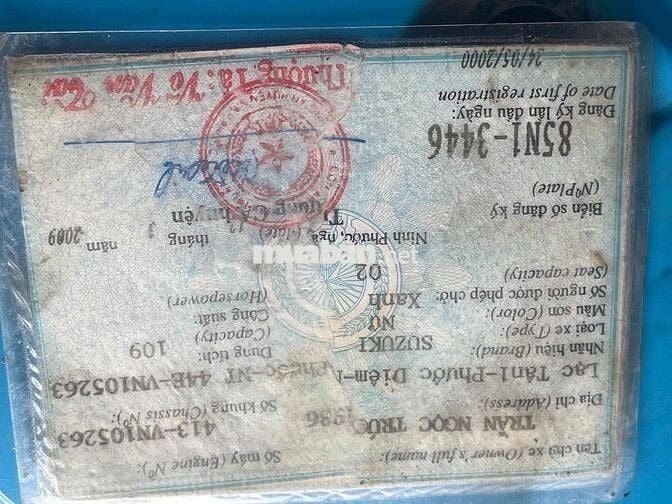 xe suzuki, không nổ máy , giấy tờ đầy đủ