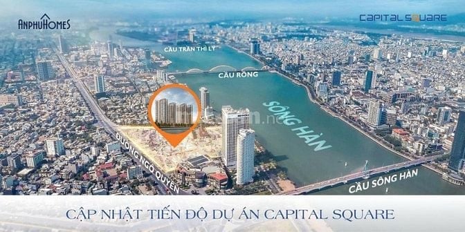 Trả trước 1 tỷ1 có ngay căn hộ view sông Hàn, tầng cao, sổ đỏ lâu dài.