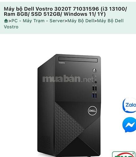 Thanh lý toàn bộ máy vi tính để bàn Dell 