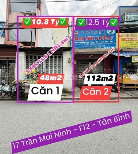 Bán nhà 17 Trần Mai Ninh, P.12, Q.Tân Bình, khu Bàu Cát, giá tốt