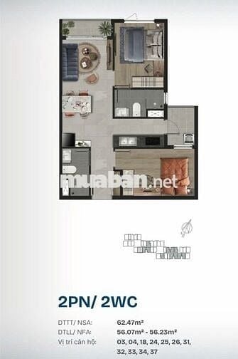 Bán căn TT.AVIO AVIS 2pn +2wc tầng thấp view hồ bơi