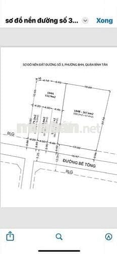 bán gấp lô đất 4.5x18.5. đường số 3. bhh. bình tân. chỉ 4.9ty