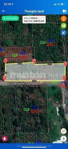Bán đất 500m2 đường B, Cưebur. 
