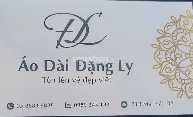 Áo dài Đặng Ly 31B Mai Hắc Đế tuyển thợ phụ biết khâu vá