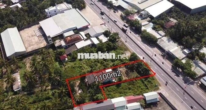 Đất mặt tiền quốc lộ 1A gần cầu Long Định