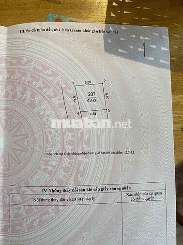 42m đất Nguyên Khê, Đông Anh; ô tô thông. Vị trí đẹp; giá hiếm có.