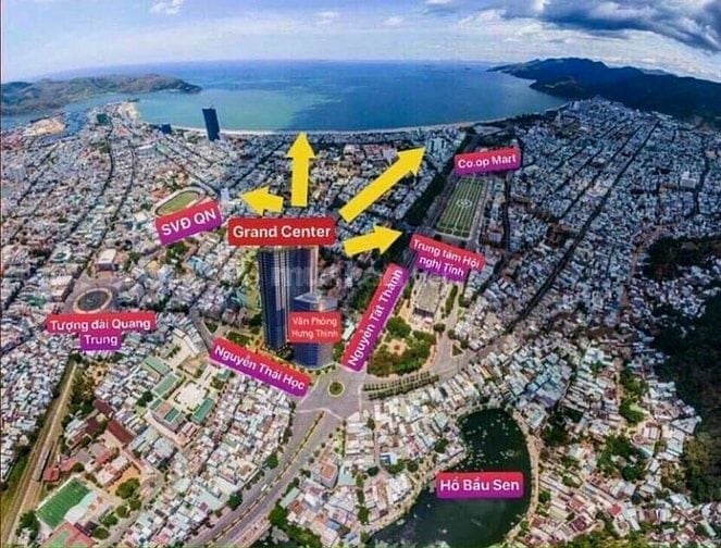 Căn hộ Cao cấp 4 mặt tiền trung tâm TP. Quy Nhơn, view biển, (1PN - 50