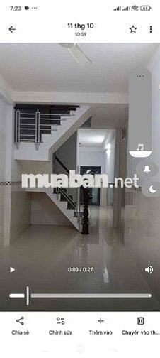 Mới keng trệt lầu 3,5*20; 3pn có sân đg xe tải rẻ chốt lẹ