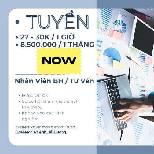Nhân Viên Bán Hàng - Không yêu cầu kinh nghiệm