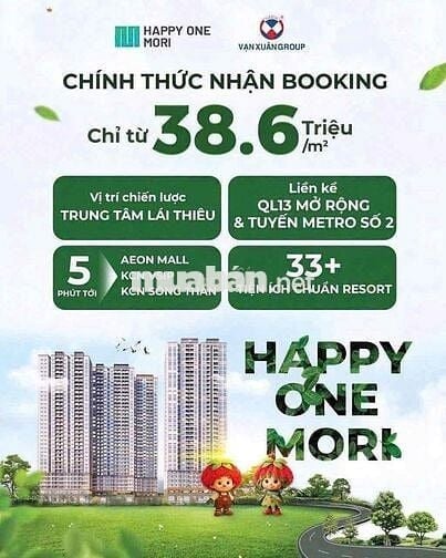 🔔 HAPPY ONE MORI – Giai Đoạn 1 với 25 Triệu/ Căn✨☘️🇻🇳