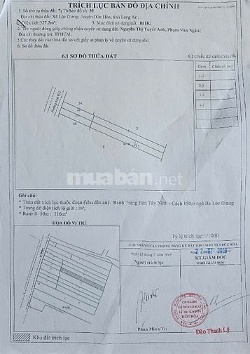 CẦN BÁN GẤP LÔ ĐẤT MT NGAY KCN THÀNH THÀNH CÔNG