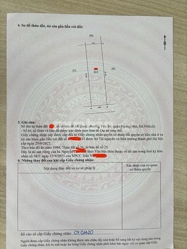 Bán mảnh đất Tam Trinh ngõ ô tô thông kinh doanh, Dt 52m2, mt 4m.