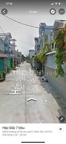 4x17 Nhà 1 trệt 2 lầu (4pn)-Hẻm /sẹc thông đường số 10