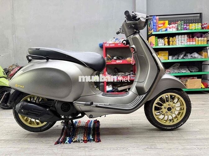 Vespa sprint 217 xám khói thần thánh siêu đẹp