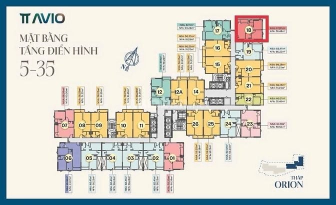 Chính chủ cần bán căn góc 2PN TT AVIO 67,2m2 giá tốt thị trường