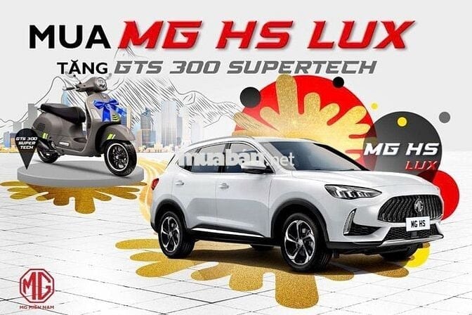 Mua MG HS LUX đỏ – Tặng ngay xe Vespa cực chất! 🛵