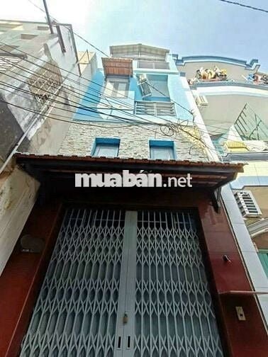 QUẬN 11 - NHÀ 4 TẦNG HẺM 5M THÔNG NGAY CHỢ CHIM XANH GIÁ 5TỶ NHỈNH