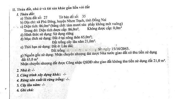 Đất thổ cư trung tâm Phú Đông, 86m2, sát công viên, hẻm xe hơi
