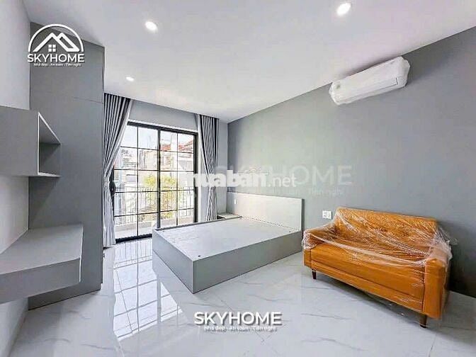Căn hộ 1 phòng ngủ ban công - gần Lotte - Full nội thất