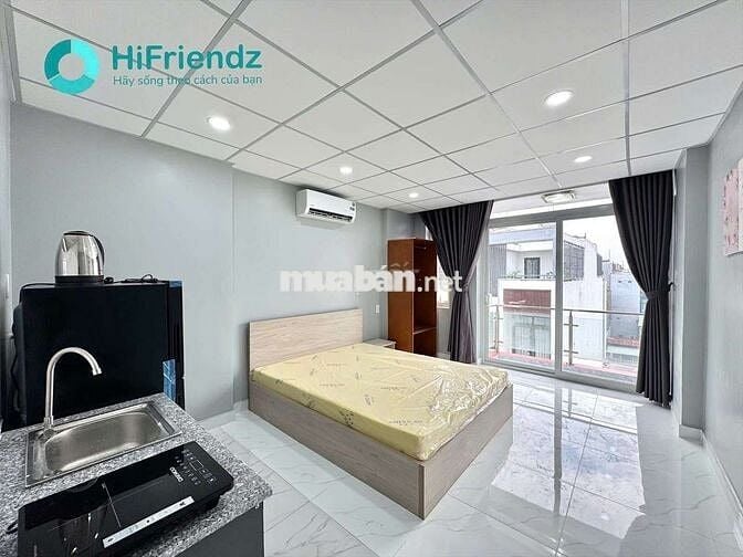 STUDIO BAN CÔNG CỬA SỔ - FULL NỘI THẤT - MÁY GIẶT RIÊNG SÁT CẦU CHỮ Y
