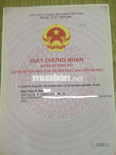 Đát trồng cây hàng năm , dt 1993 m2, Xã Nhuận Đức, Tp HCM