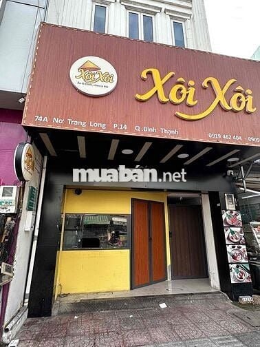 Chính chủ Cho thuê mặt tiền Nơ Trang Long - Bình Thạnh