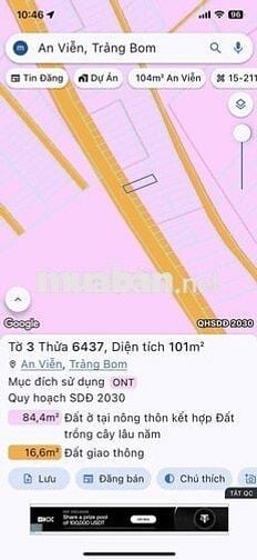 Sang Nhượng Thửa Đất Thổ Cư Một Sẹc Phùng Hưng Cạnh KCN Giang Điền