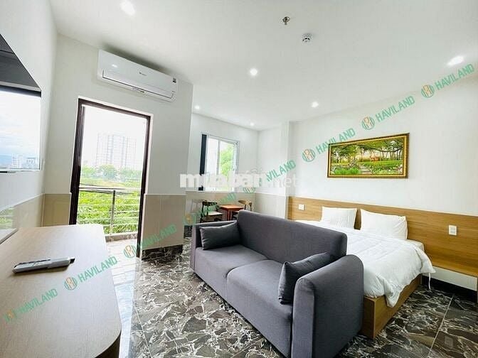 CĂN HỘ CÓ BAN CÔNG GẦN BIỂN MỸ KHÊ FULL NỘI THẤT SẴN DỤNG CỤ BẾP