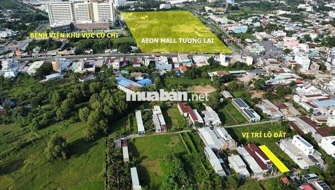 BÁN LÔ ĐẤT 192M2 NGAY BỆNH VIỆN ĐA KHOA CỦ CHI MỚI KHÁNH THÀNH, 730TR