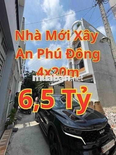 NHÀ MỚI ĐẸP 4x20M - FULL NỘI THẤT CAO CẤP - GẦN CHỢ AN PHÚ ĐÔNG Q12