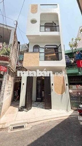 Gấp bán: Nhà mới đẹp 4 Tầng x 58m2 (3,8x15) ,4 PN, Hẻm xe hơi, giá bớt