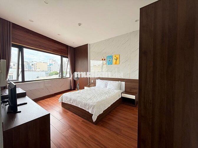 Cho thuê căn hộ 1 PN riêng, phòng sạch đẹp, full nội thất. Rộng 50m2