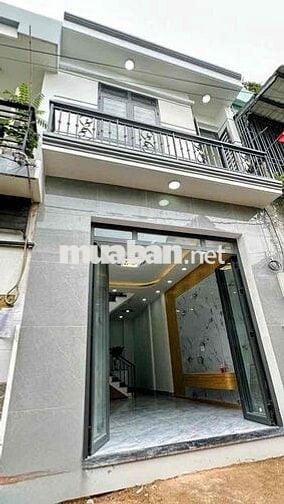 NHÀ MỚI XINH 2 LẦU NGUYỄN THỊ HUÊ GẦN BX AN SƯƠNG CHIWJ CÂY ME
