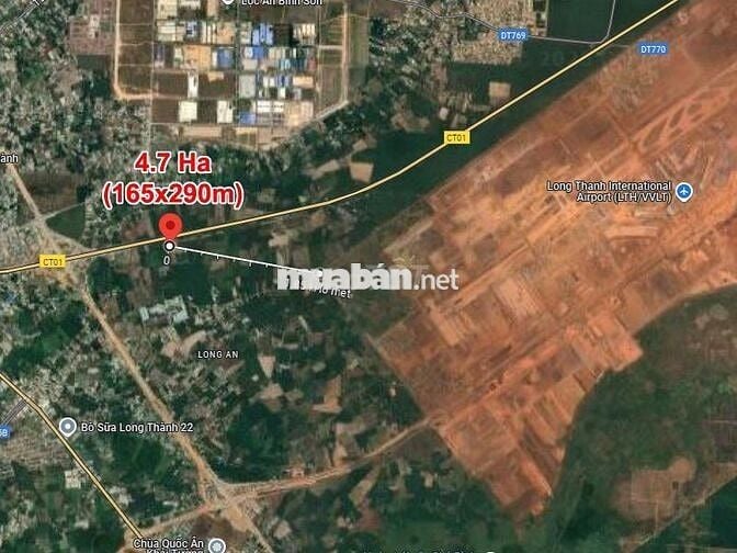 ⭐️⭐️⭐️ Giảm sốc 29 tỷ! 4.7Ha Đất SHR Sát sân bay Long Thành – Đồng Nai