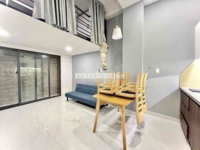 DUPLEX FULL NỘI THẤT GÁC CAO 2M