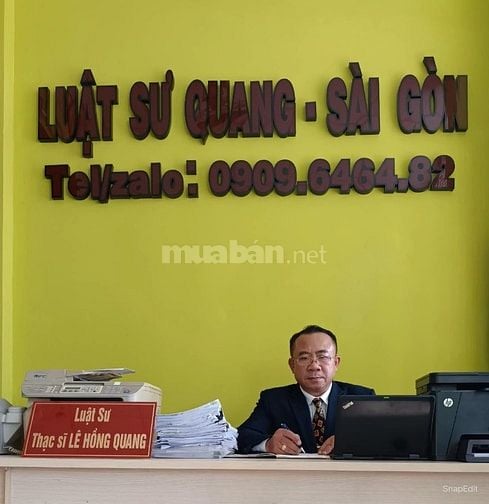 Luật sư - Thạc sĩ Lê Hồng Quang, Công ty luật Hà Phi, Tp. HCM