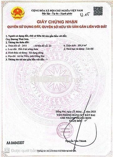 Bán nhanh lô đất thổ cư An Viễn – 799 triệu, sổ riêng