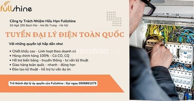 Tuyển đại lý Toàn quốc hợp tác cùng Fullshine