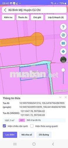 1000m2 đất khu dân cư giá 4 tỷ