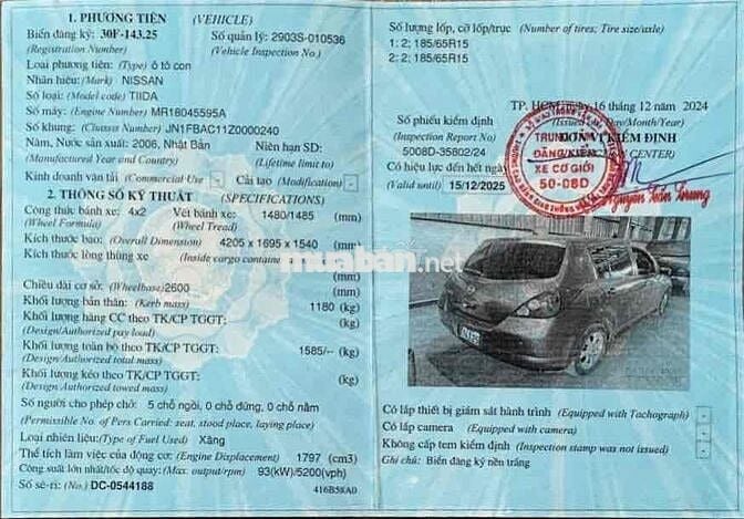 Nissan Tiida 2006 - 143200 km